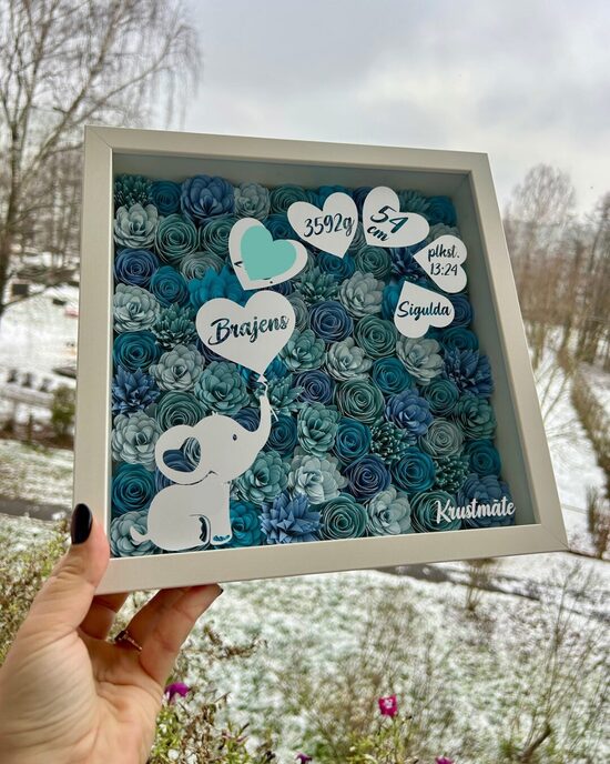 Ziedu rāmis - bērnu metrika